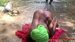 Amateur BBC ravages African village maiden in stream during festival