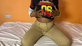 Teacher slamming big titted African teen's pussy, wanna see her scream?