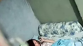 Young solo babe fingers herself to hidden orgasm peaks