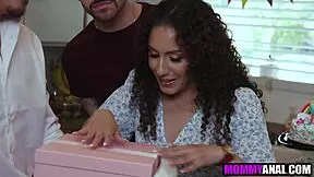 Stepmom's ass stretched wide by three stepsons' taboo pounding