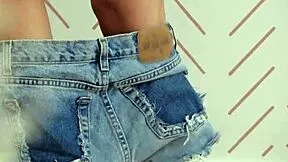 Petite Ebony Babe Rips Clothes Strips Naked for Playboy