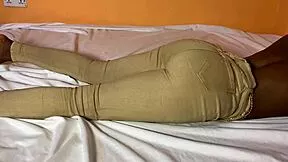 Teacher slamming big titted African teen's pussy, wanna see her scream?