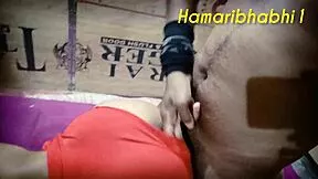 sona bhabhi in sexy red dress gets hardcore fucked homemade by ranch couple like a horny aunt