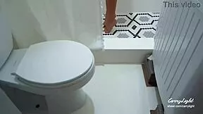 stepmom catches stepson jerking and squirts on his cock 💦🔥