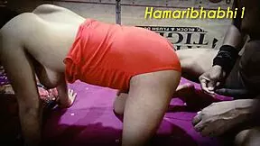 sona bhabhi in sexy red dress gets hardcore fucked homemade by ranch couple like a horny aunt
