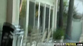 that trashy tattoo slut got fucked like a whore outdoors... spying on her was hot af