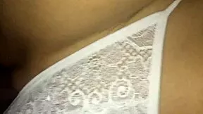Tempting 18-Year-Old Latina Sways in White Thong POV