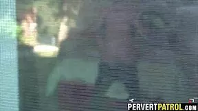 that trashy tattoo slut got fucked like a whore outdoors... spying on her was hot af