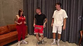 My private yoga class with devil khloee turned into rough threesome banging pussy riding cowgirl doggystyle cum