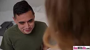 bratty lucy foxx bends over for stepbro's huge cock doggystyle pounding