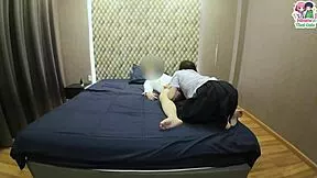 thai schoolgirl in uniform sucks fat cock pov then gets fucked creampie on skirt by older man amateur homemade cosplay