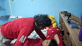 Indian step-sister's hands tied tight for deep hardcore anal in doggy with monster cock ass to mouth