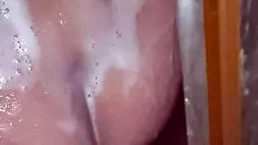 Caught Stepsister's Perfect Naked Body in Shower - Natural Big Tits and Sexy Ass on Full Display!