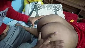 Indian step-sister's hands tied tight for deep hardcore anal in doggy with monster cock ass to mouth