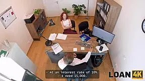 seductive sirena milano teases loan manager at desk then rides his cock hard on the table
