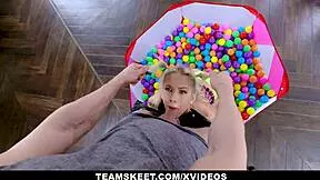 tiny sky pierce pigtails gag on monster cock facial cumshot blast 💦🍆😩