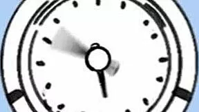 frozen blonde slut writhes as brunette maid dildo-fucks her senseless in lustful freeze