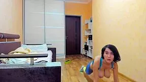 My Juicy Big Tits Bounce Wild in Acrobatic Dildo Titfuck and Pussy Masturbation Gymnastics!