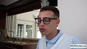 trixi brooks' big booty milf stepmom mission drains cock with blowjob and cowgirl ride