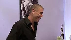 Cuckold Husband Catches Wife Cheating with Big Dick Client Joins MMF Threesome Fuck