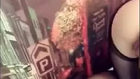 cute chinese girl homemade sm play with boyfriend licks and rides his cock