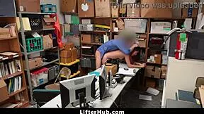 mall officer rips clothes off petite teen thief then pounds her doggystyle over counter