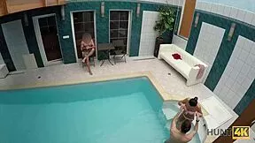 Hunt4k! Brunette Picked Up And Fucked Hard In Private Poolside Reality Czech Wife Cash!