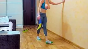 My Juicy Big Tits Bounce Wild in Acrobatic Dildo Titfuck and Pussy Masturbation Gymnastics!