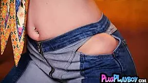 beautiful teen model poses stripping clothes showing off her cute small tits and amazing body for playboy