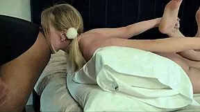 mckenna lynn's submissive 20yo blonde russian mouth toes and ass worship big black cock