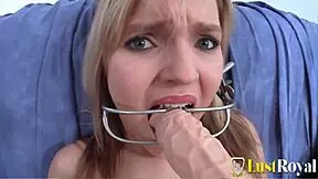 A Natural Blonde Shaves Pussy Then Fingers with Dildo Solo
