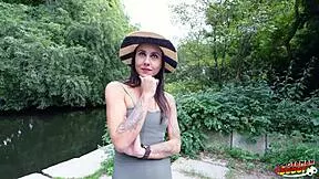 Skinny teen Jenny Stella's tight pussy and ass get pounded raw in Berlin casting interview!