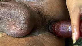 mommy tranny in lingerie how does she finger her asshole before deepthroat dildo solo