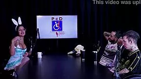 watch tifany rocha's hottest dirty talk moments full of filthy fetish on sheer red lingerie assista