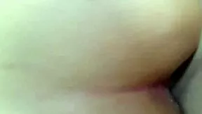 bigass whore moans as cock stretches her vagina and anus