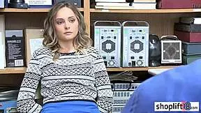 hot blonde teen 18+ tied up by cop for escape attempt blowjob monster cock