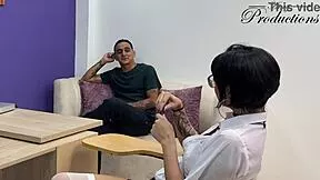 whoa principal sneaks into office threesome with her students 😈 wild catch!