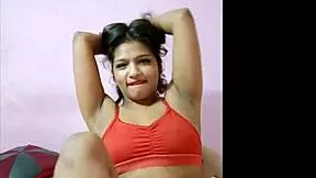 very cute indian teen sarika fingers her tight pussy craving stepbro's cock suck