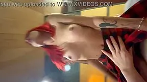 EMO SPINNER LEAH TEASES BLOWJOB BEFORE COWGIRL HARD DOGGIE IN CASTING!