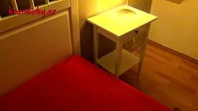 Peep this young sexy couple's steamy kissing sucking fucking video session