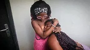 Two bisexual african sluts kiss lick wet pussies and asses to screaming orgasms
