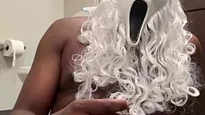 santa's so horny jerk that big cock close up till you nut moaning