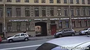 Tricky Agent: How Well Do My Sex Tricks Work on Tattooed Teen Elisaveta Gulobeva's Tits and Pussy?