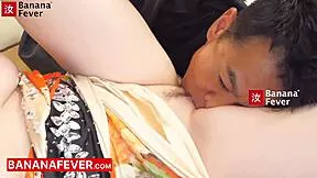 melody marks' petite pussy stretched by mature asian uncle's thick cock creampie