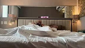 Skinny tanned wife rides big cock to squirt and swallow