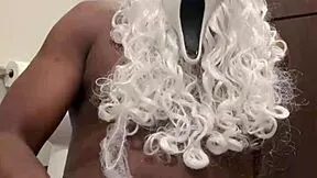 santa's so horny jerk that big cock close up till you nut moaning