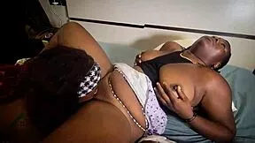 Two bisexual african sluts kiss lick wet pussies and asses to screaming orgasms