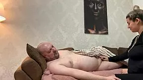 sexy big tits teen strokes and sucks old man's throbbing cock in steamy compilation