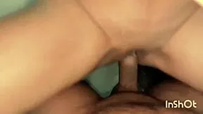 newly married couple rides cowgirl up close in their hindi wedding night video with intense rhythm