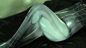 sexy indo brunette cosplays spiderman in lingerie then fucks bottle up huge ass 🍆🕷️